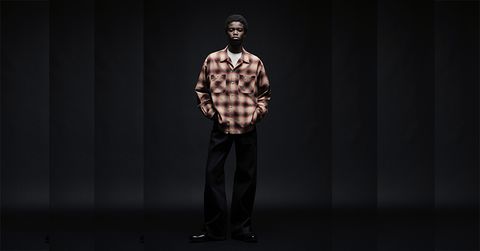 MINEDENIM C.Flannel Ombre Open Collar SH