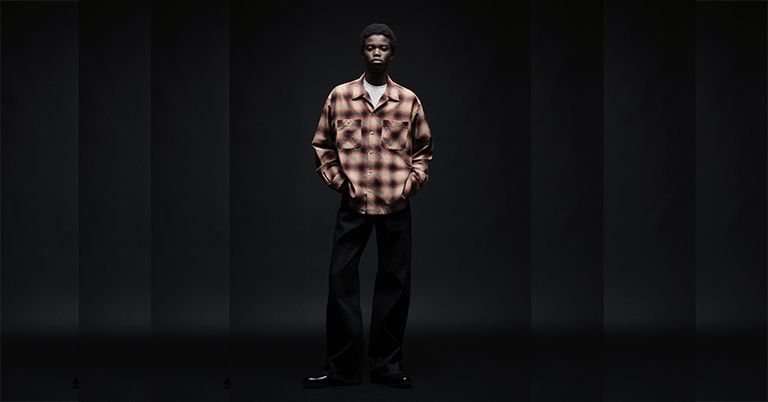 MINEDENIM C.Flannel Ombre Open Collar SH