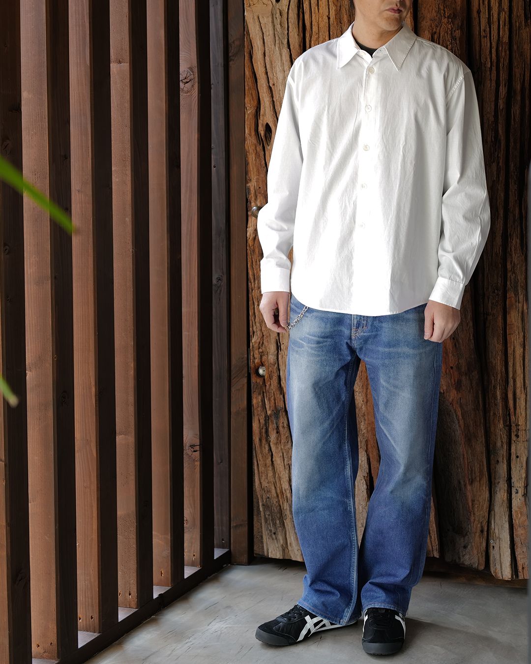 BEYOND SHIRT  White Liquid Poplin