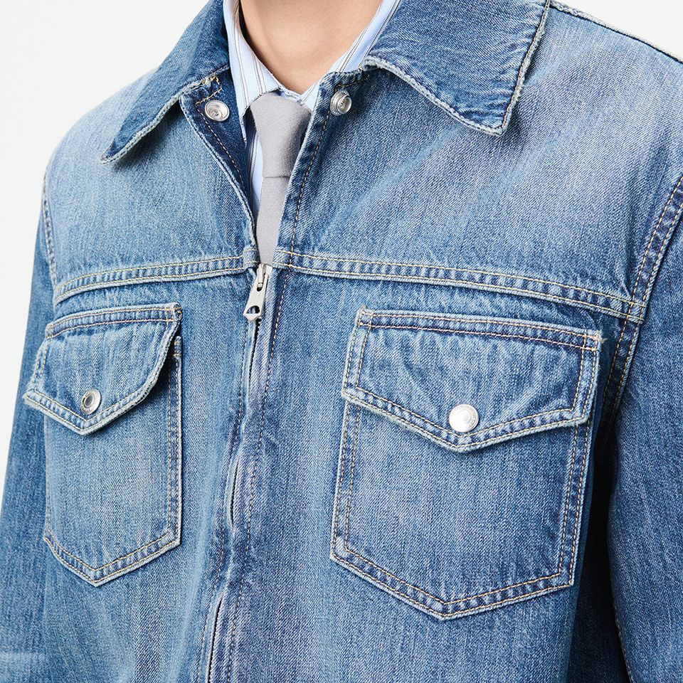 OUR LEGACY - TRUCKER JACKET Vintage Denim | River