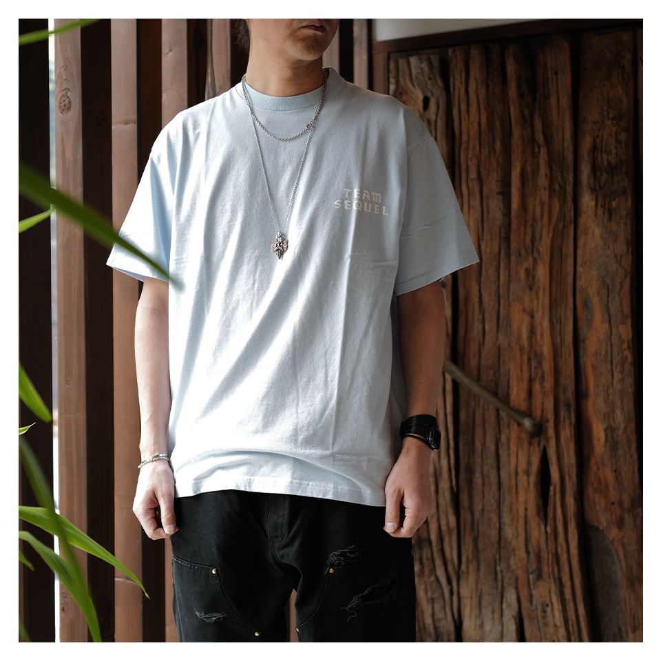 SQ-25SS-ST-03 T-SHIRT  SAXE