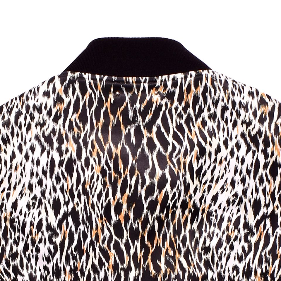 MINEDENIM - Leopard RC.Satin Rib Zip Blouson | River