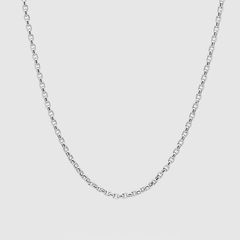 Lee Chain Thick  20.5(52.07cm) / リーチェーン ネックレス / 925スターリングシルバー / ホワイトロジウムメッキ (ユニセックス)