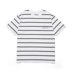 BORDER T-SHIRT  [WHITE x BLACK]