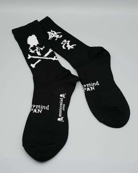【mastermind JAPAN】 STITCH CREW SOCKS  BLACK