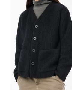 CARDIGAN Black Mohair