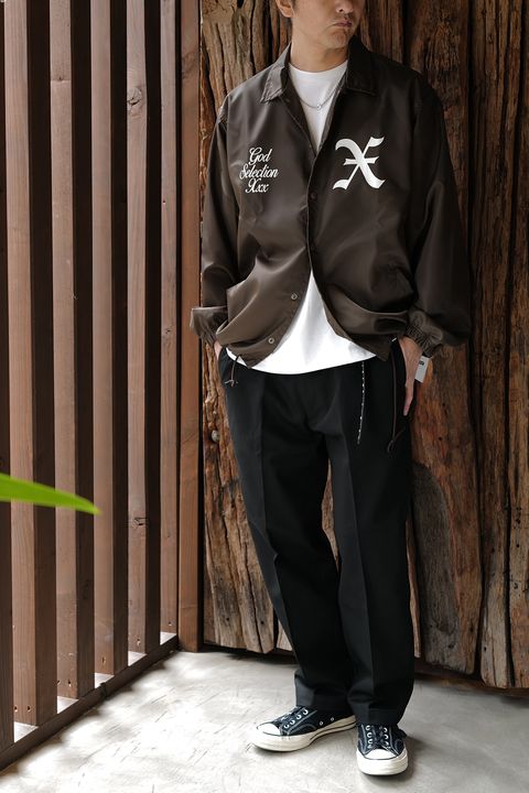 GOD SELECTION XXX COACH JACKET / BROWN