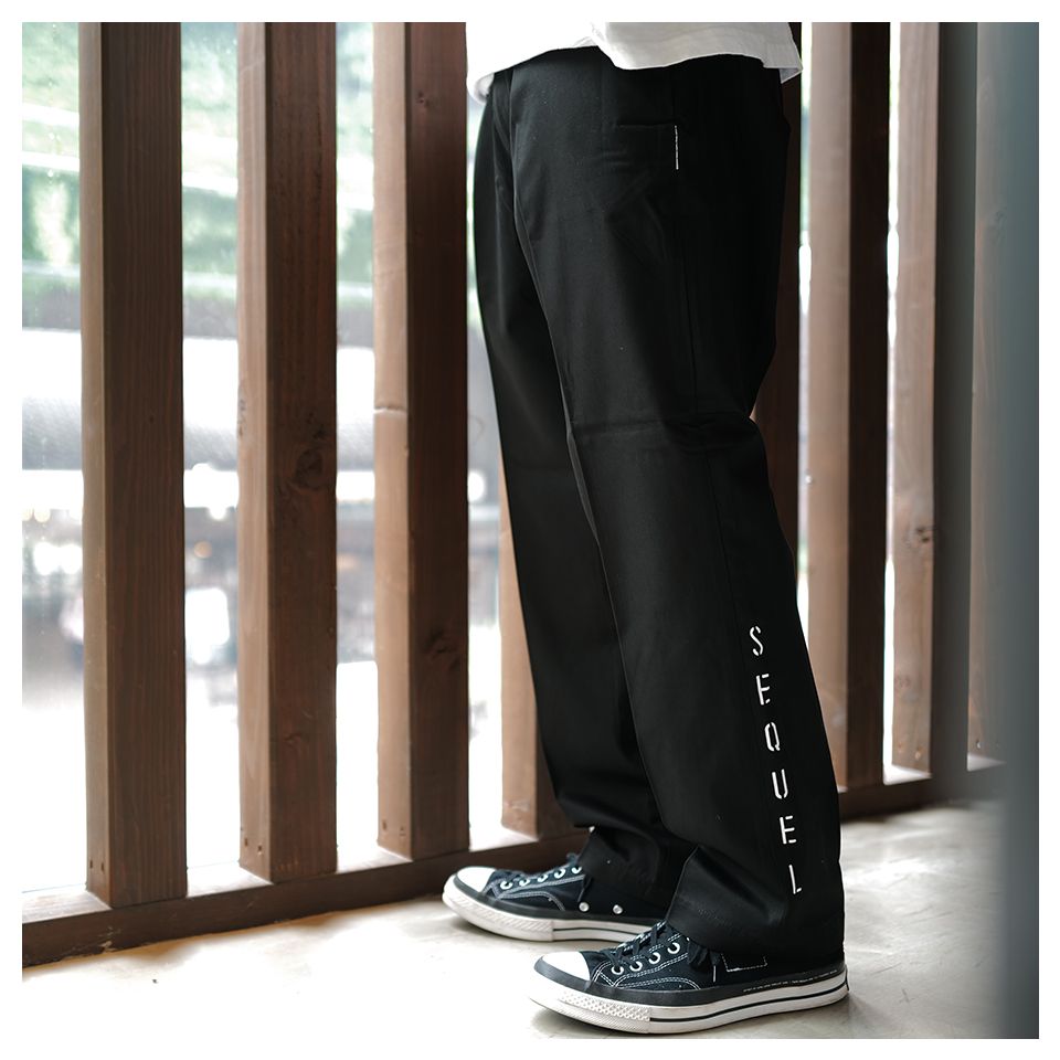 SEQUEL チノパン TYPE-F 黒 XL シークエルCHINO PANTS SEQUEL(シークエル) TYPE-XF CHINO PANTS ブラック サイズ XL