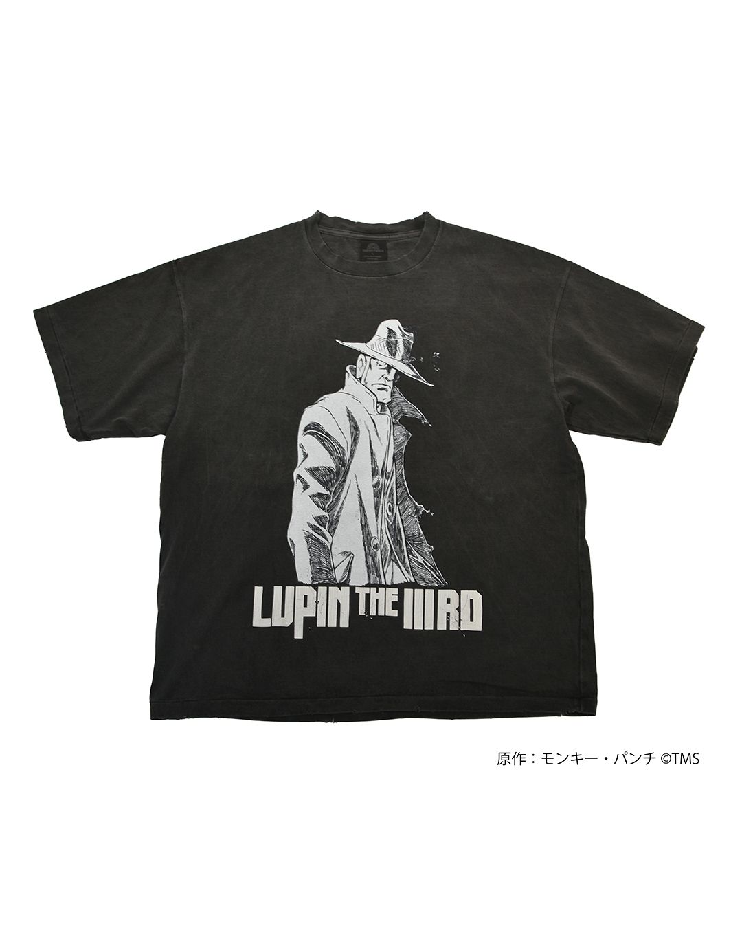 [LUPIN THE IIIRD]  S/S T-Shirt (ZENIGATA/LUPIN) Black