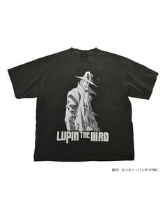 [LUPIN THE IIIRD]  S/S T-Shirt (ZENIGATA/LUPIN) Black