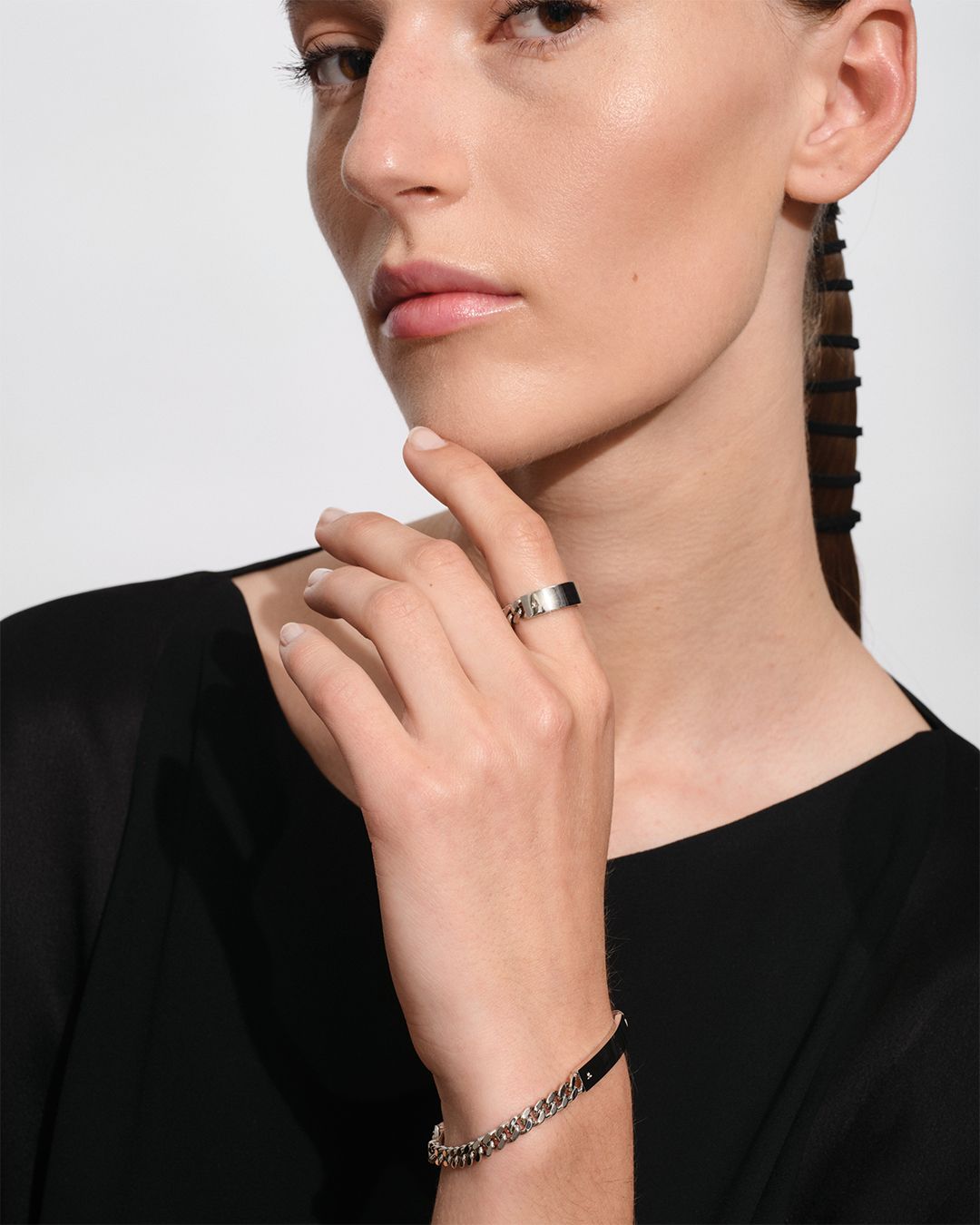 ID Bracelet (IDブレスレット) 7.7Inch (19.5cm) スターリングシルバー925 メンズ レディース