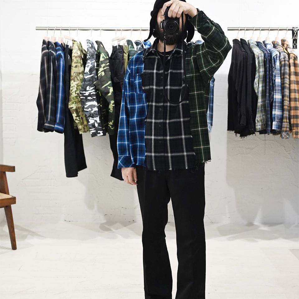 【Rafu】 Patchwork shirt
