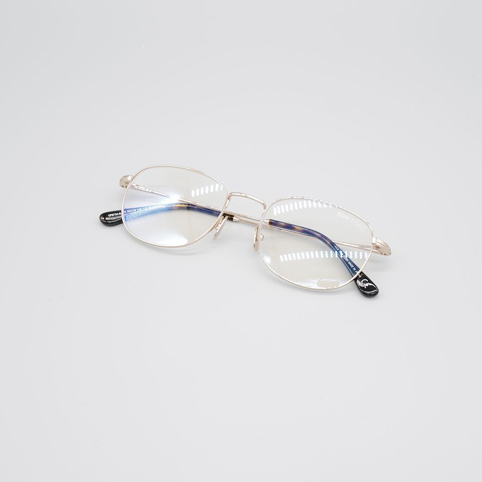 TOM FORD EYEWEAR - FT5734-B-52028 / メガネ フレーム / アジアンフィット / ユニセックス / ゴールドチタンフレーム  | River