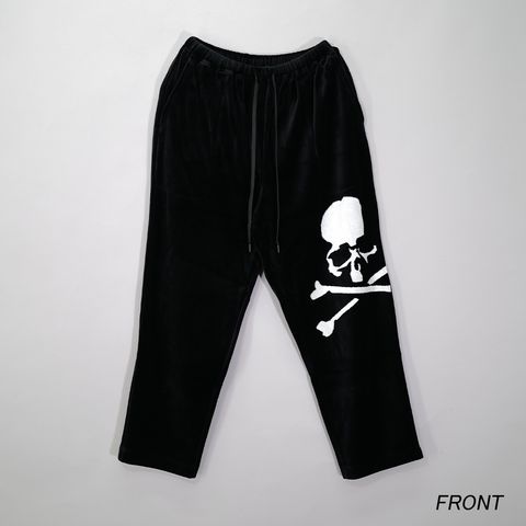 【MASTERMIND WORLD】 VELOUR PANTS  BLACK