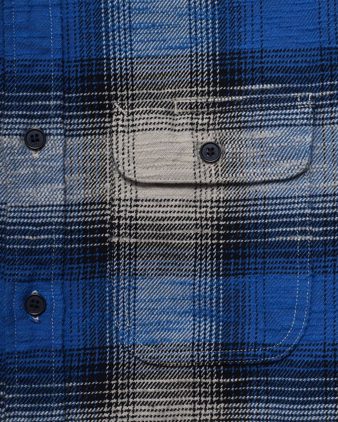 Heavy Cotton Flannel Ombre Work Shirt   BPT
