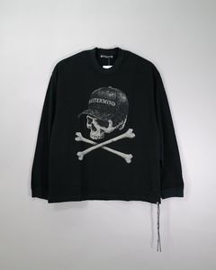 【MASTERMIND WORLD】 VINTAGE ROCK LS TEE  BLACK