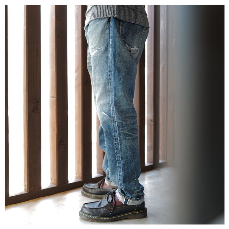 SEQUEL - SQ-24AW-PT-10 x FRAGMENT DAMAGE DENIM PANTS INDIGO | River 