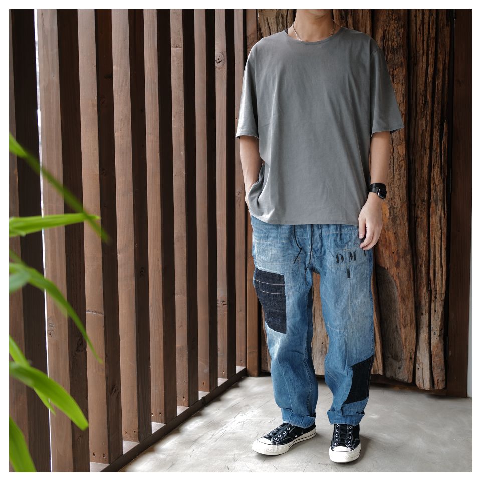 【Last1 XL】 DM1-1 Denim Cargo [CUSTOMISED] Light Indigo