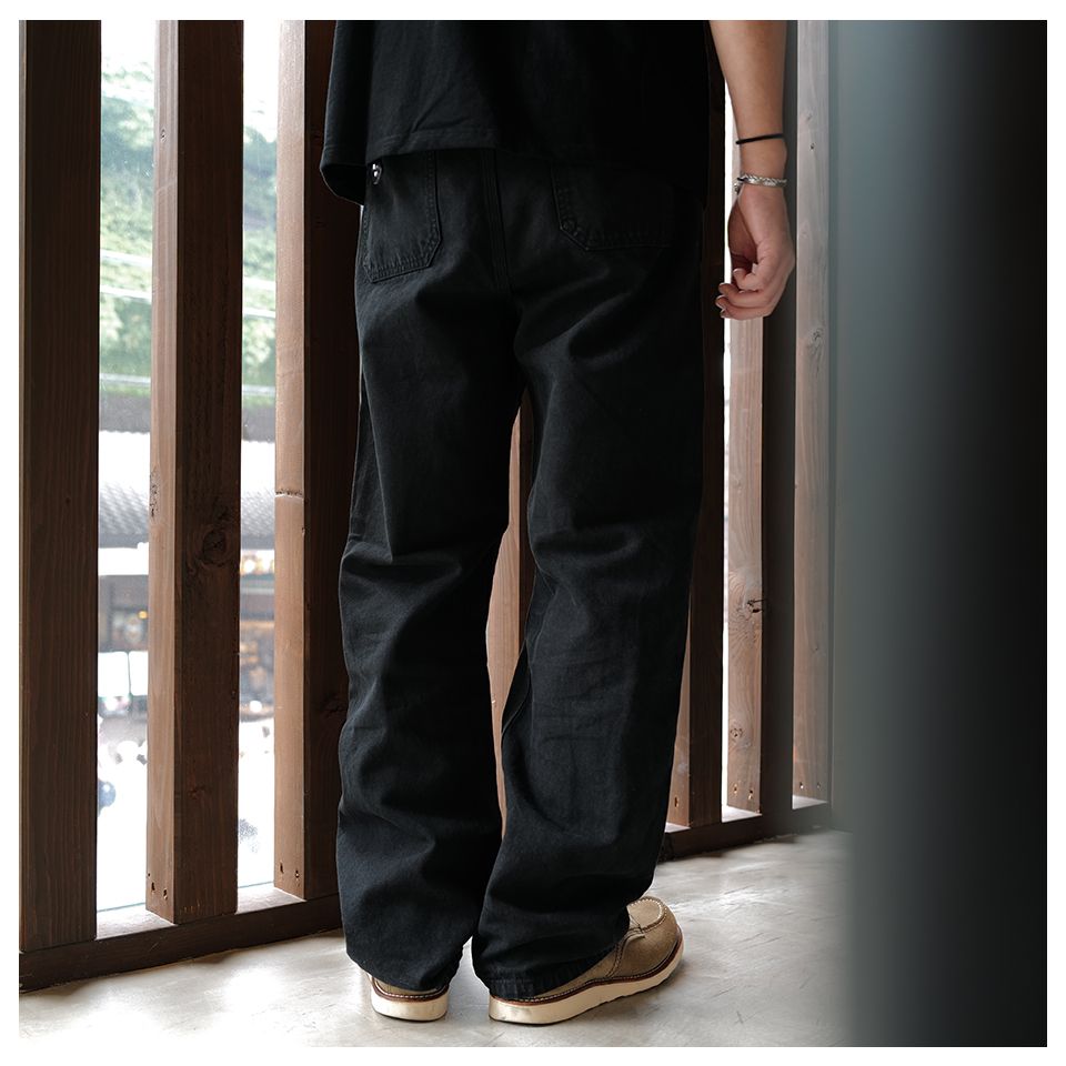 【MIYAGI HIDETAKA】 MH029 Work Pants BLACK