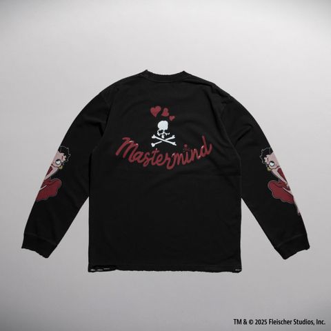 【MASTERMIND WORLD】 xBETTY BOOP L/S TEE ( DAMEGED ) MULTI COLOR <REGULAR FIT>