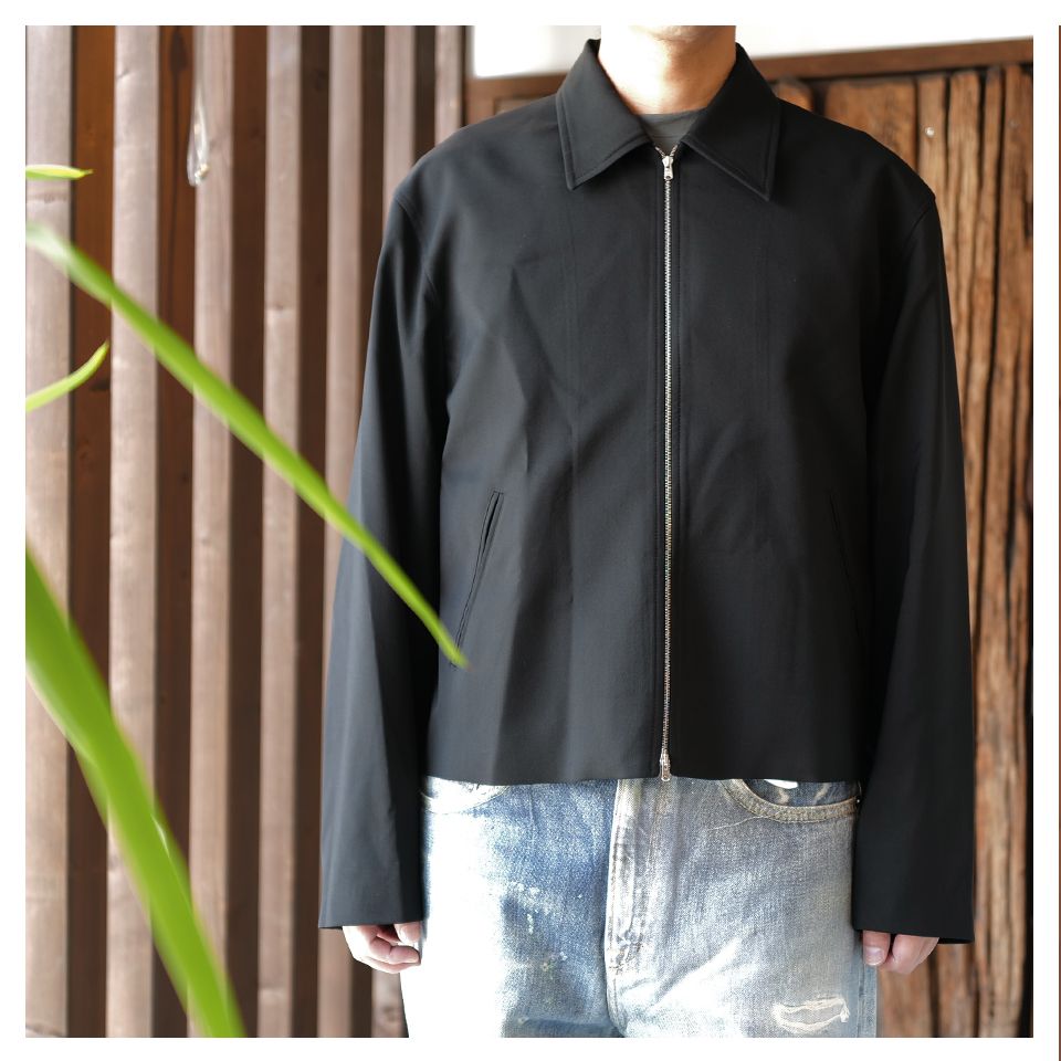 MINI JACKET  Black Worsted Wool