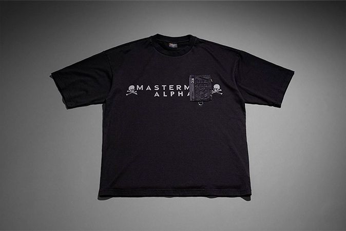 mastermind JAPAN - 【MASTERMINDWORLD】 x ALPHA Cigar Pk Tee BLACK 