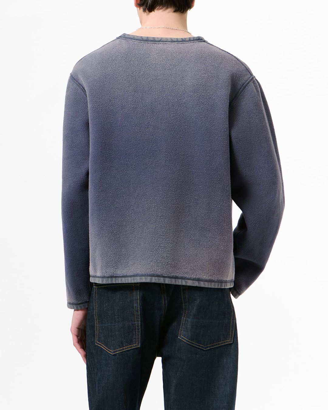 DOUBLE LOCK U NECK  Grape Alloy Star Fleece