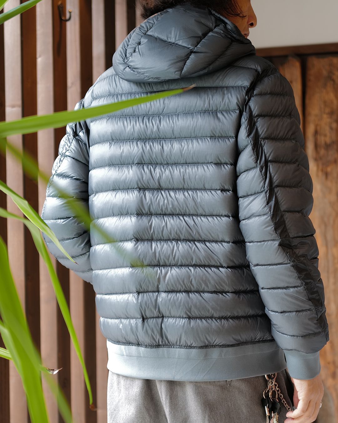 D.D. Shell Hooded Lens Down Jacket [ORION BLUE]
