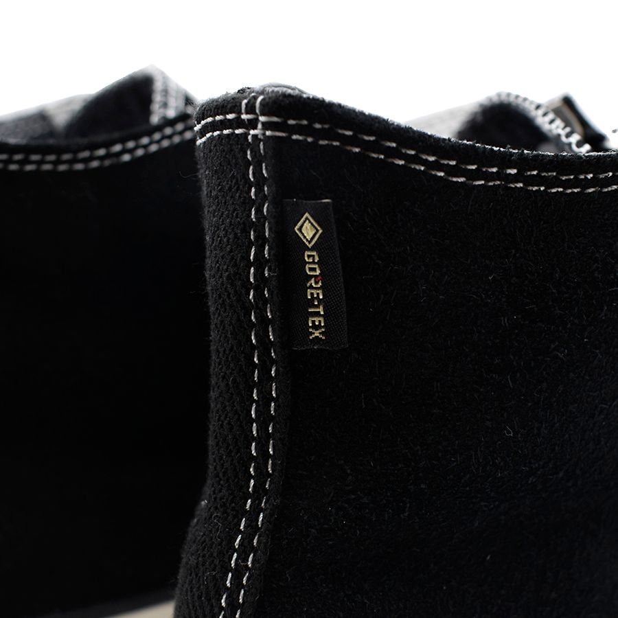 〈MINEDENIM × nonnative〉  DWELLER TRAINER HI COW LEATHER WITH GORE-TEX bySPINGLE  BLACK x WHITE