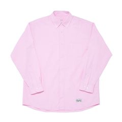 SQ-25SS-SH-02 OXFORD FLYFRONT SHIRT  PINK