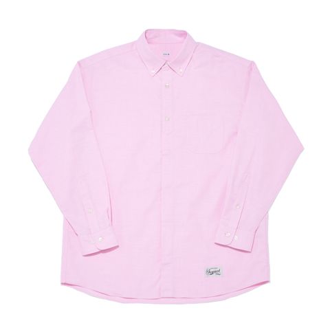 SQ-25SS-SH-02 OXFORD FLYFRONT SHIRT  PINK