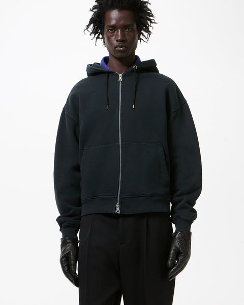 RASCAL HOOD  Washed Black Star Fleece