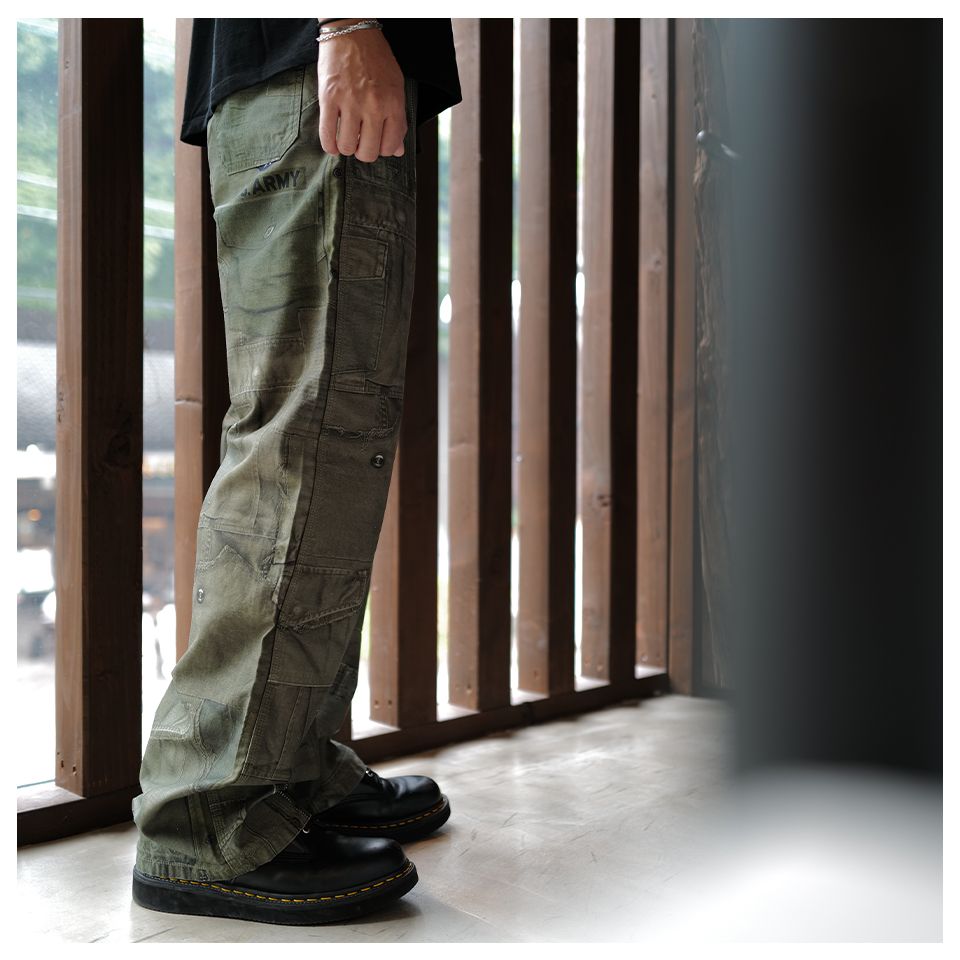 【MIYAGI HIDETAKA】 MH031 Work Pants Military KHAKI