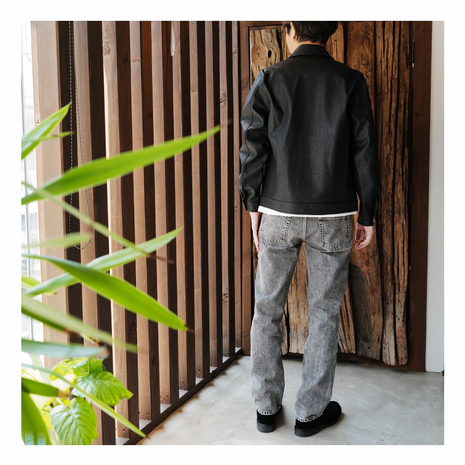 Séfr - STRAIGHT CUT JEANS （Marble wash） | River