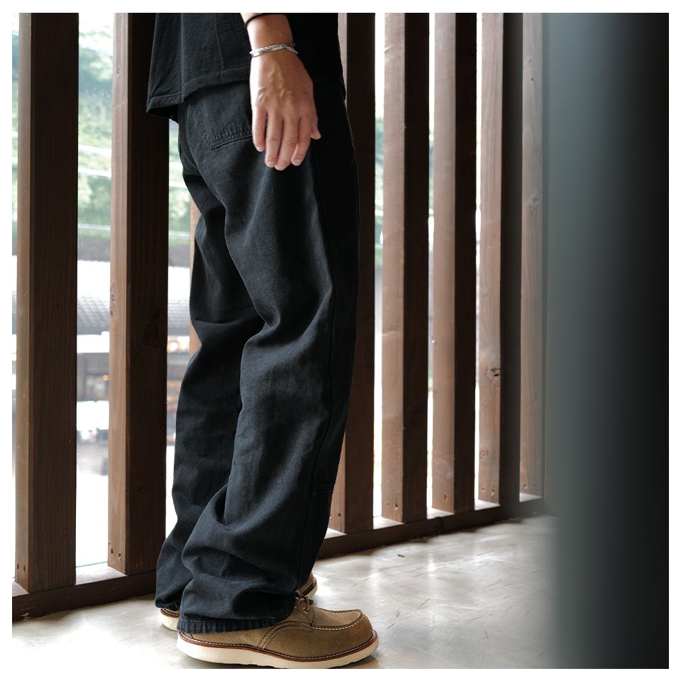 【MIYAGI HIDETAKA】 MH029 Work Pants BLACK