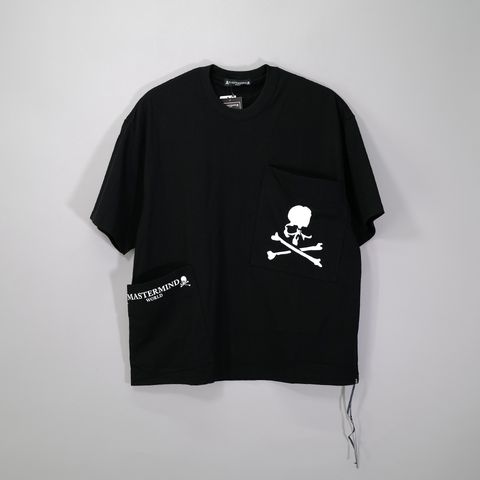【MASTERMIND WORLD】 MULTI POCKET SS TEE  BLACK