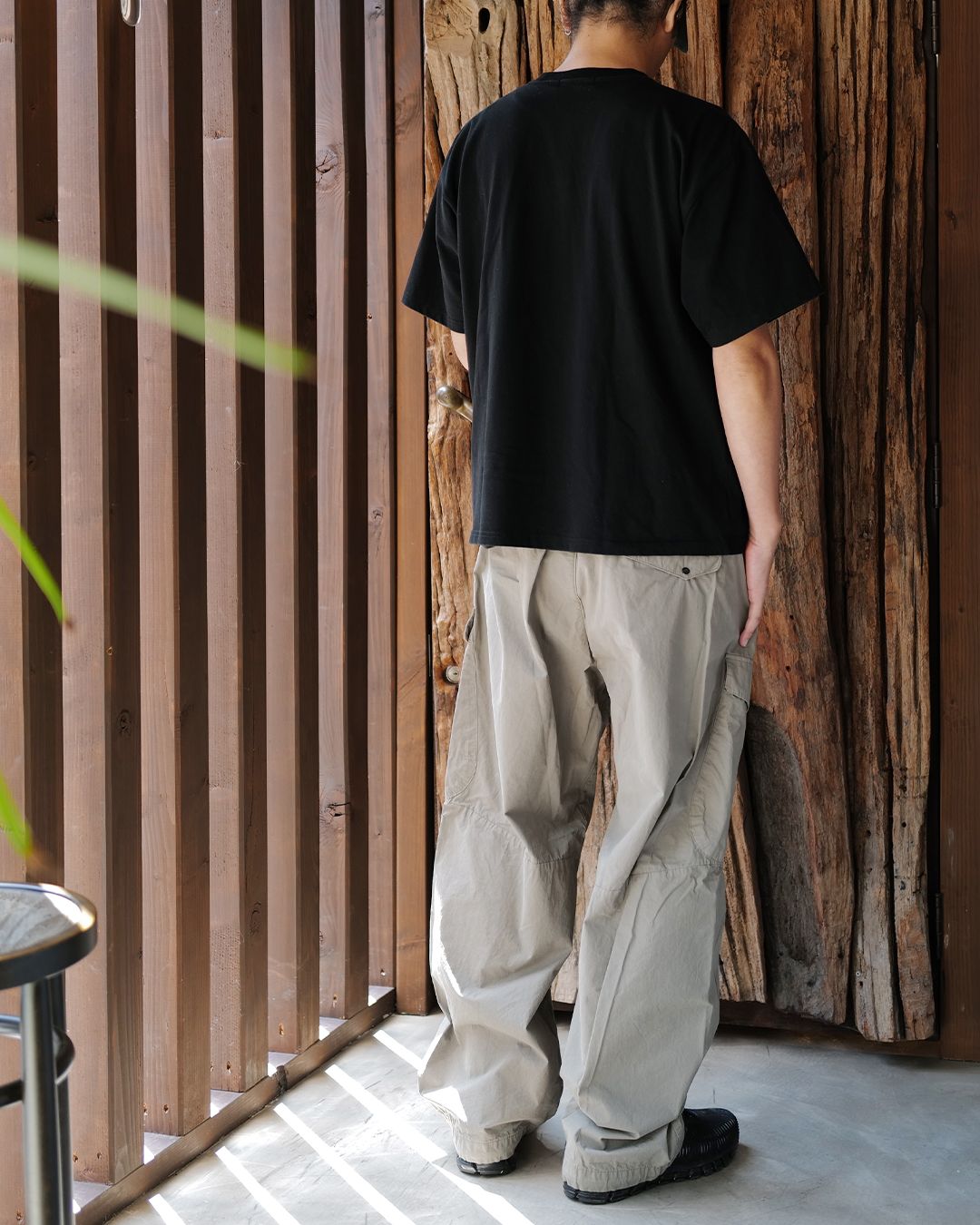 MICRO-REPS BOXY LENS CARGO PANTS -FALLEN ROCK-