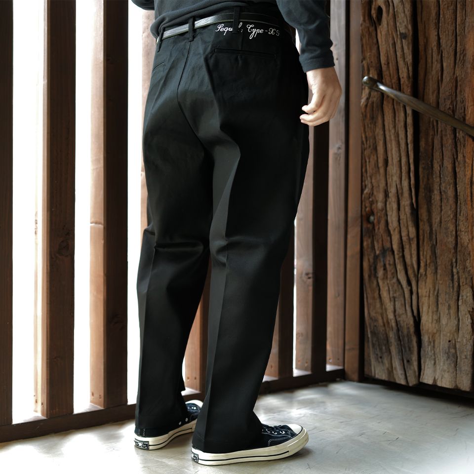 CHINO PANTS (TYPE-XF)  BLACK
