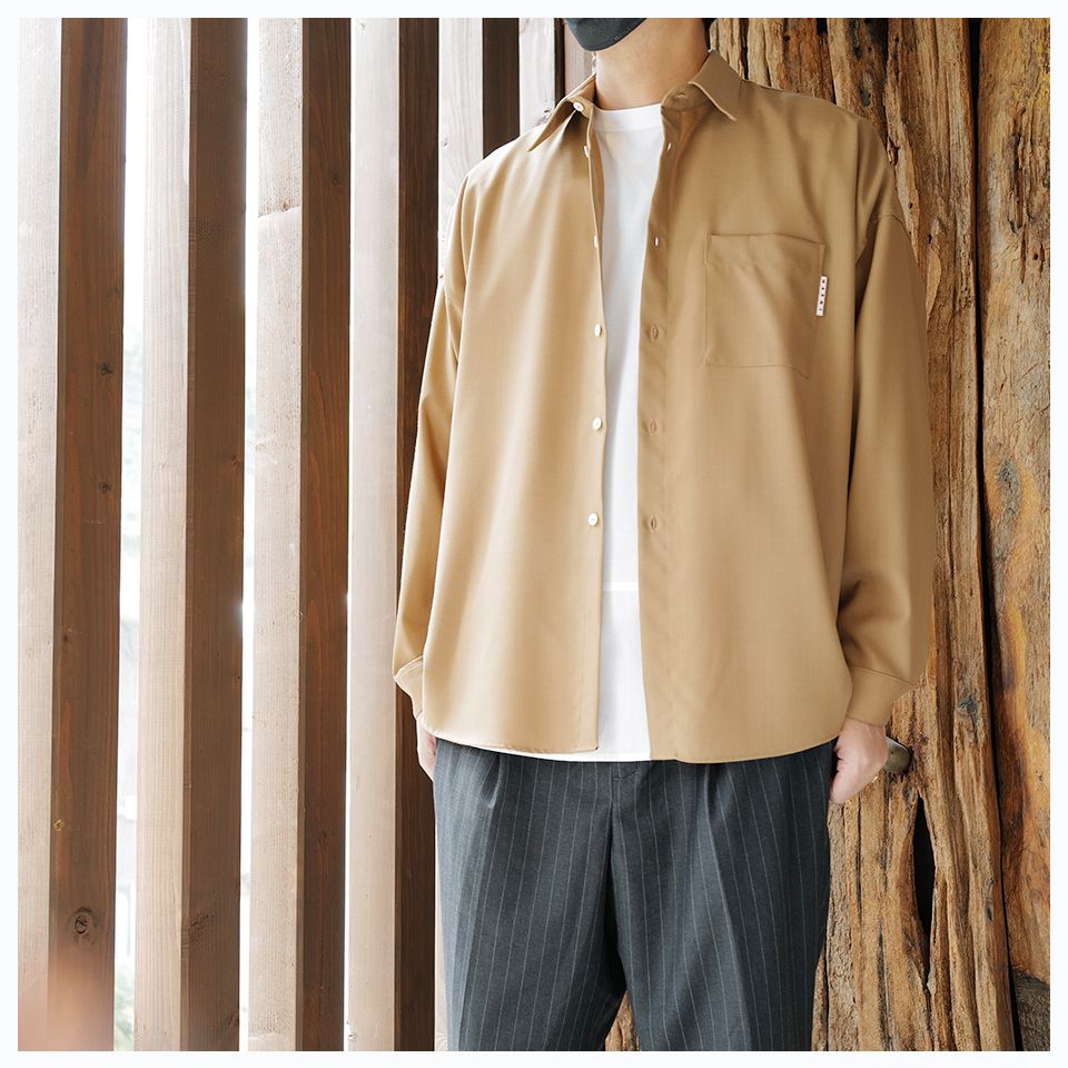 MARNI - TROPICAL WOOL SHIRT Beige | River