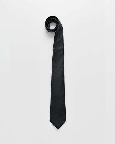 TIE   Black Real Fake Leather