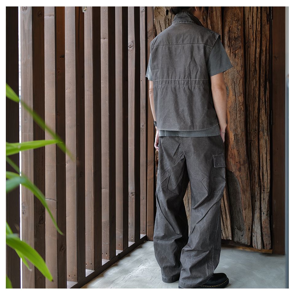 FIRM VEST  Brown Wash Out Nylon