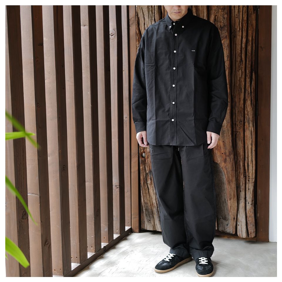 DM1-8 Pleated Pant ［Black］