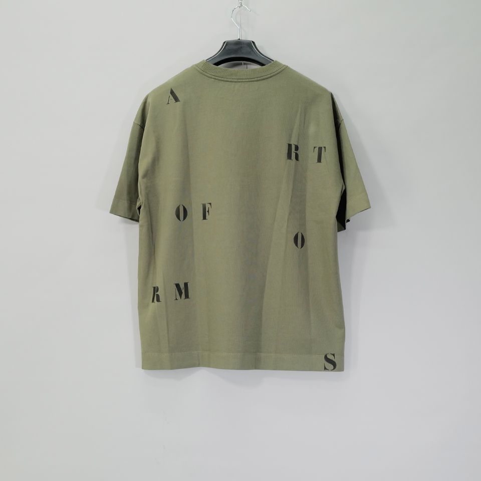 OVERSIZED T-SHIRT Dust Green [HAND STENCILLED LETTERS]