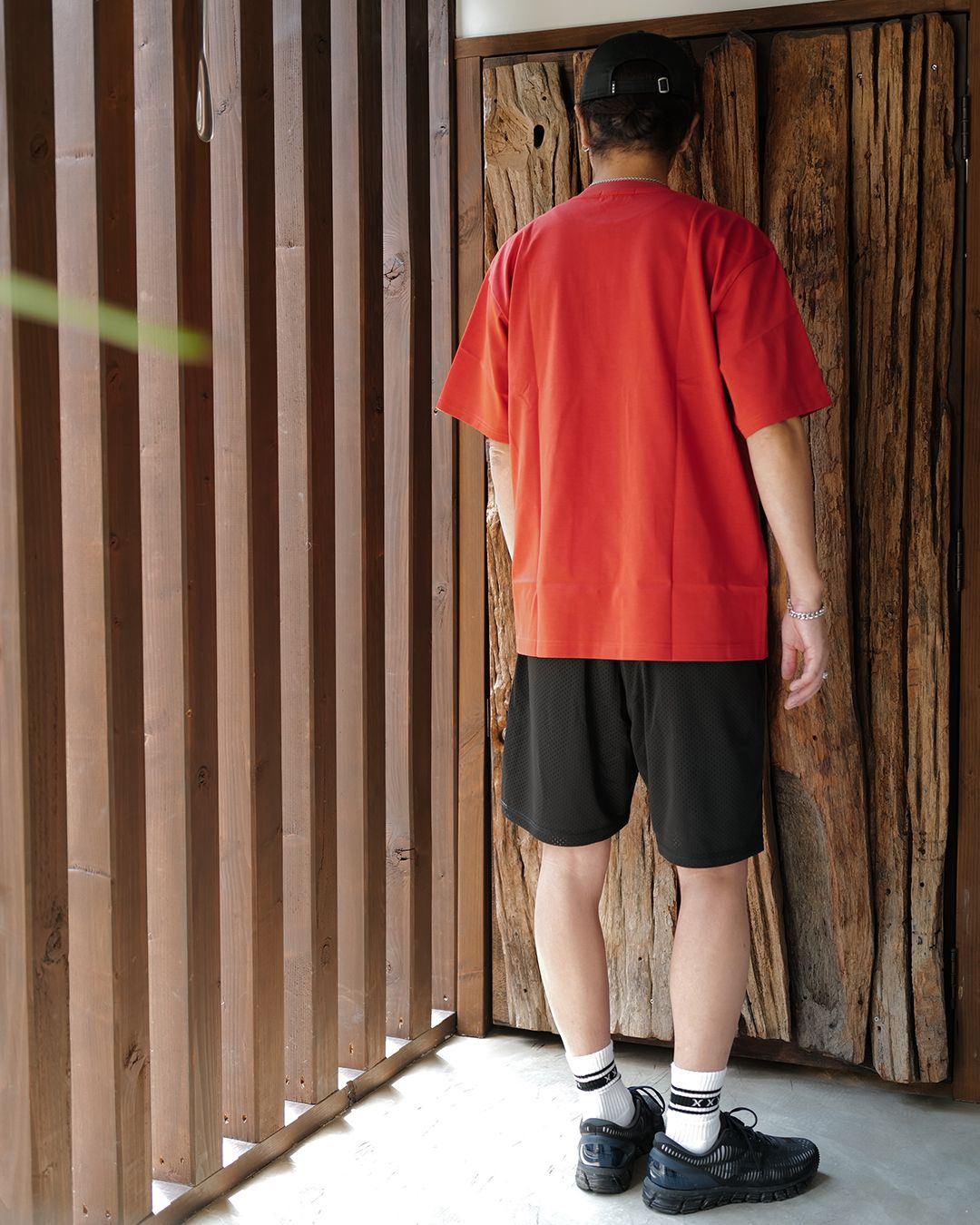 GX-S26-SP-04 MESH BOARD SHORTS  [BLACK]