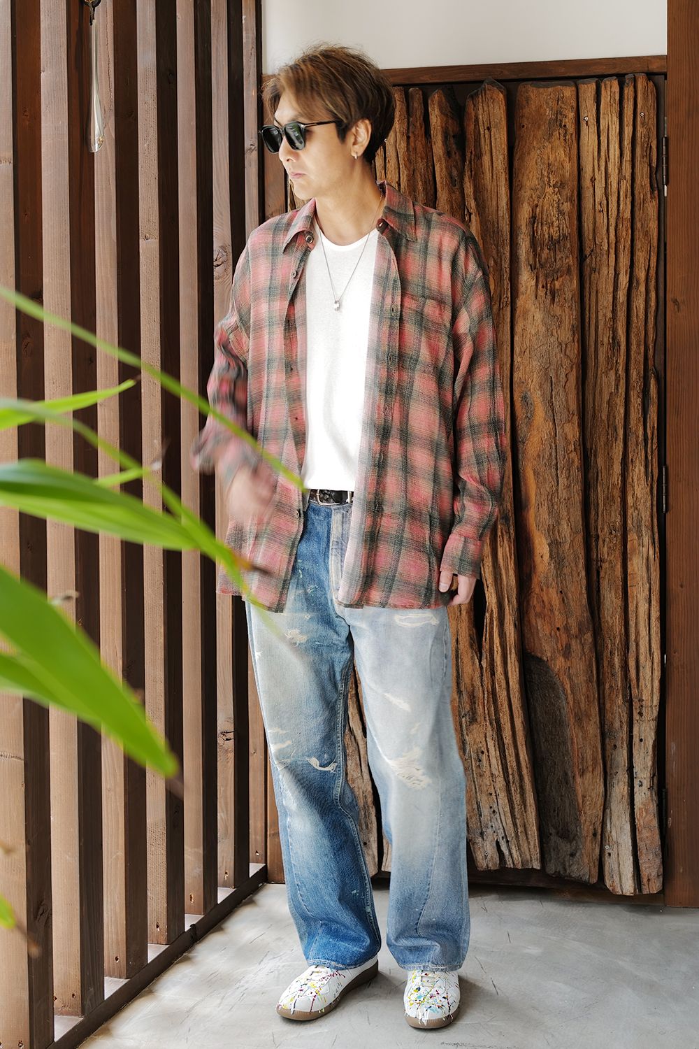 OURLEGACYのCHECKシャツSTYLEは夏におすすめ