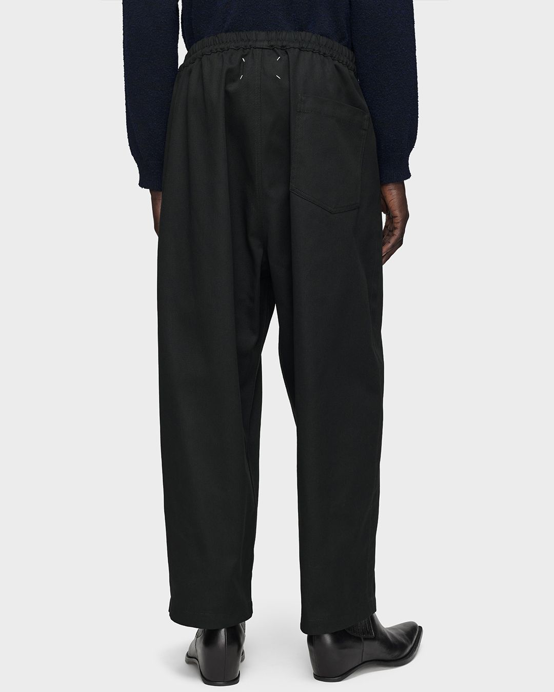 ドロップライズ コットントラウザーズ [BLACK]