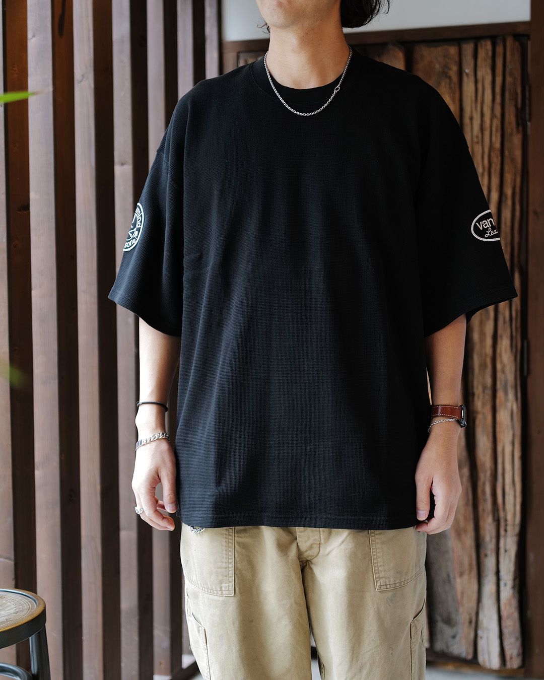【MASTERMIND WORLD】 xVANSON  THERMAL SS TEE BOXY FIT