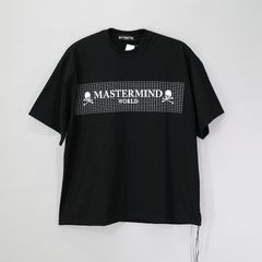 【MASTERMIND WORLD】 GRID TEE  BLACK