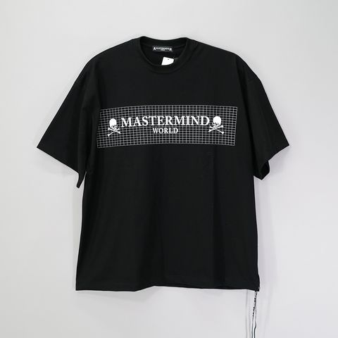 【MASTERMIND WORLD】 GRID TEE  BLACK