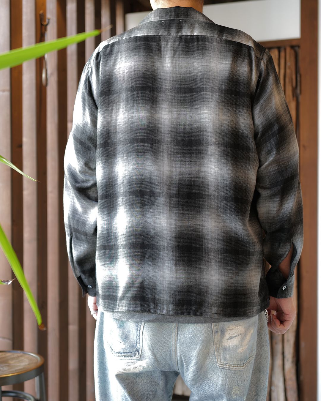 T.Rayon Ombre Open Collar Shirt  BLT